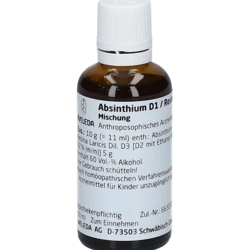 Absinthium D1 Resina Laricis D3 aa Dilution|WELEDA Online
