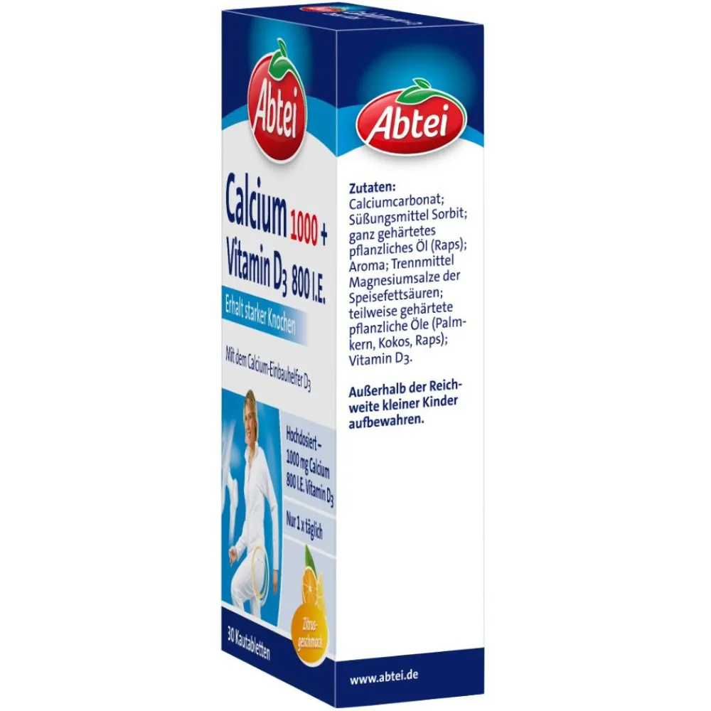 Calcium 1000 + D3 Osteo Vital Kautabletten|Abtei Discount