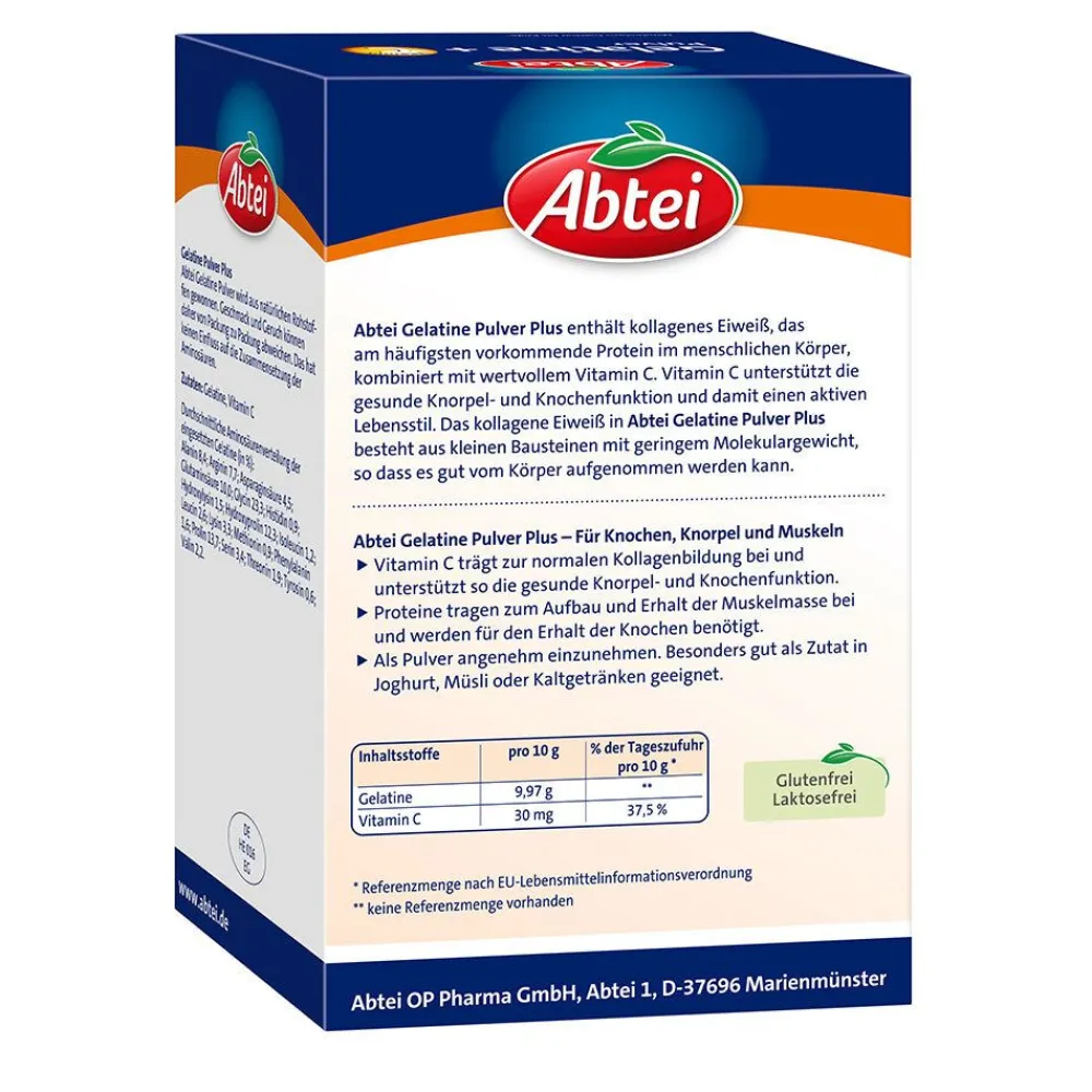 ® Gelatine Pulver Plus Mit Vitamin C | 400 g>Abtei Online
