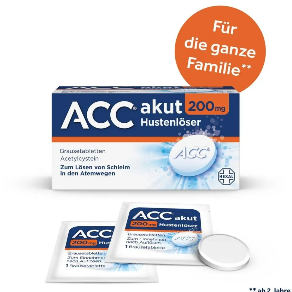 ® akut 200 mg bei Husten - Schleimlöser für die ganze Familie, ab 2 Jahren>ACC Clearance