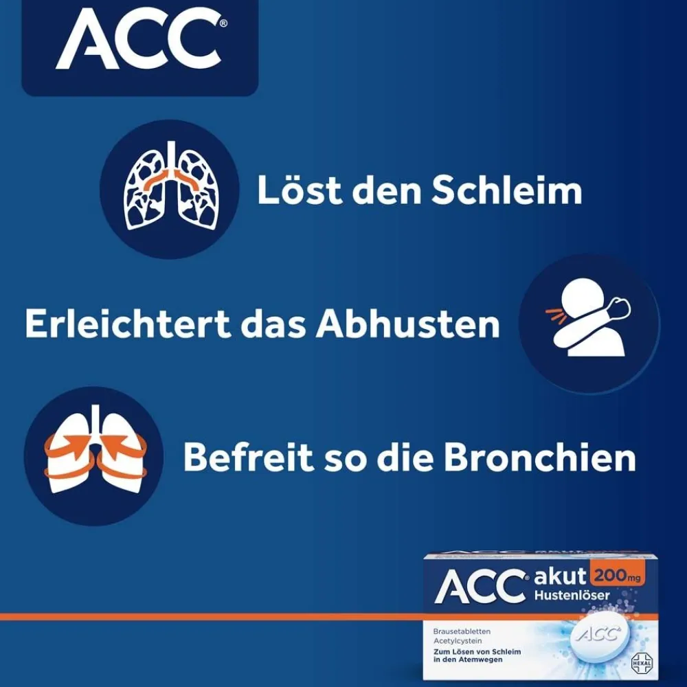 ® akut 200 mg bei Husten - Schleimlöser für die ganze Familie, ab 2 Jahren>ACC Clearance