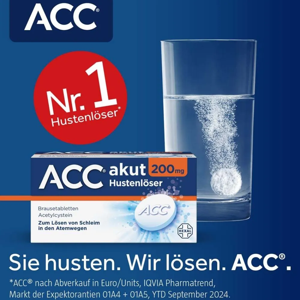 ® akut 200 mg bei Husten - Schleimlöser für die ganze Familie, ab 2 Jahren>ACC Clearance