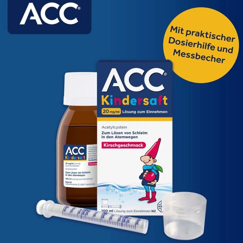 ® Kindersaft - Hustensaft für Kinder ab 2 Jahren mit leckerem Kirschgeschmack>ACC Sale