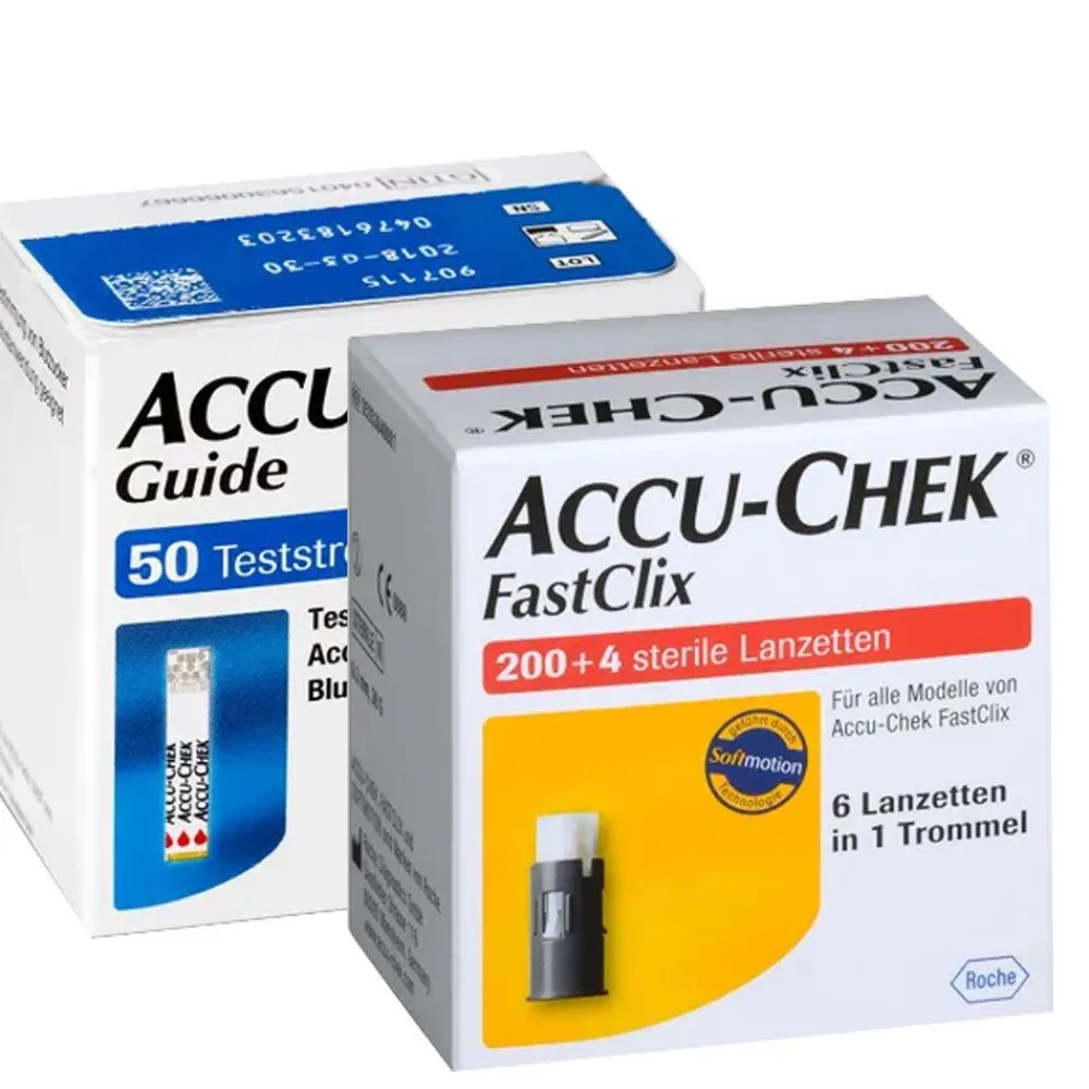 ACCU-CHEK® FastClix Lanzetten + ACCU-CHEK® Guide Teststreifen| Clearance