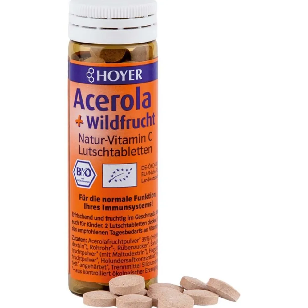 Acerola und Wildfrucht Vitamin C Lutschtabletten|Hoyer Outlet