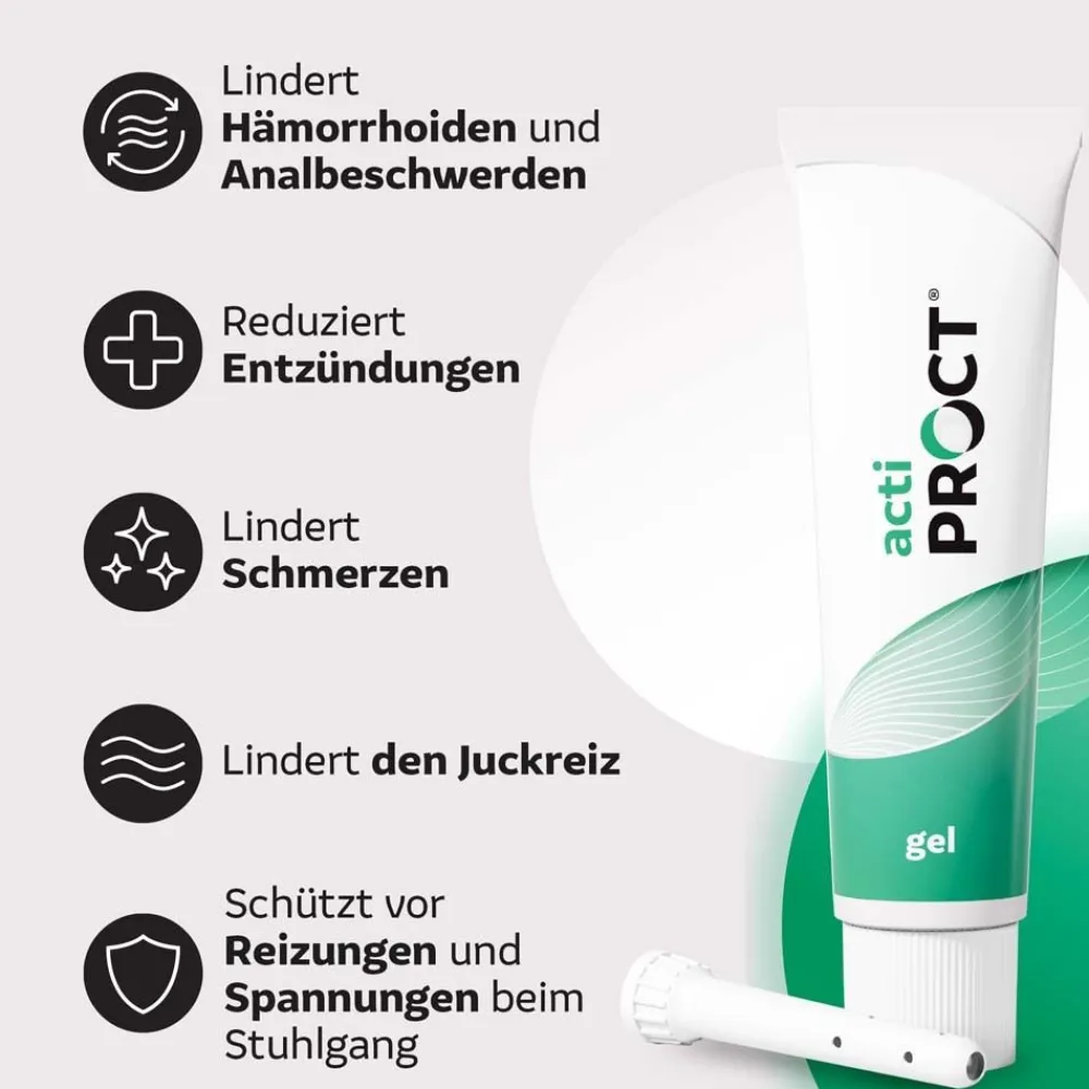 ActiProct Gel - Behandlung von Hämorrhoiden – Kühlendes Gel zur Behandlung von Hämorrhoiden| New