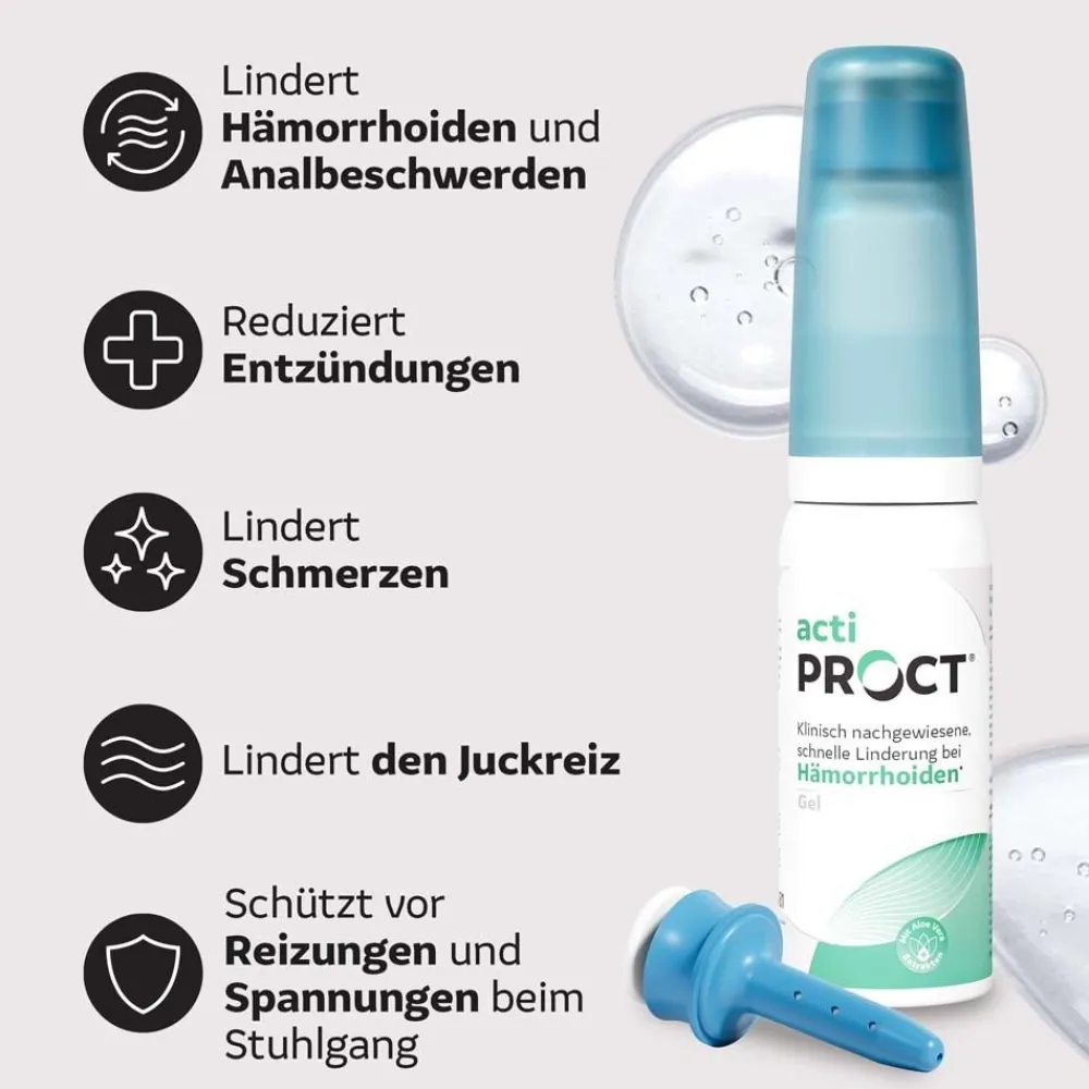 ActiProct Gel® Behandlung von Hämorrhoiden – Kühlendes Gel zur Behandlung von Hämorrhoiden - Behandlung und Vorbeugung> Hot