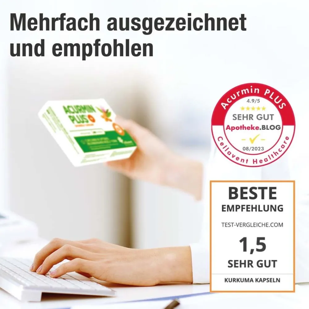 Acurmin PLUS – 185x bessere Curcumin Aufnahme>