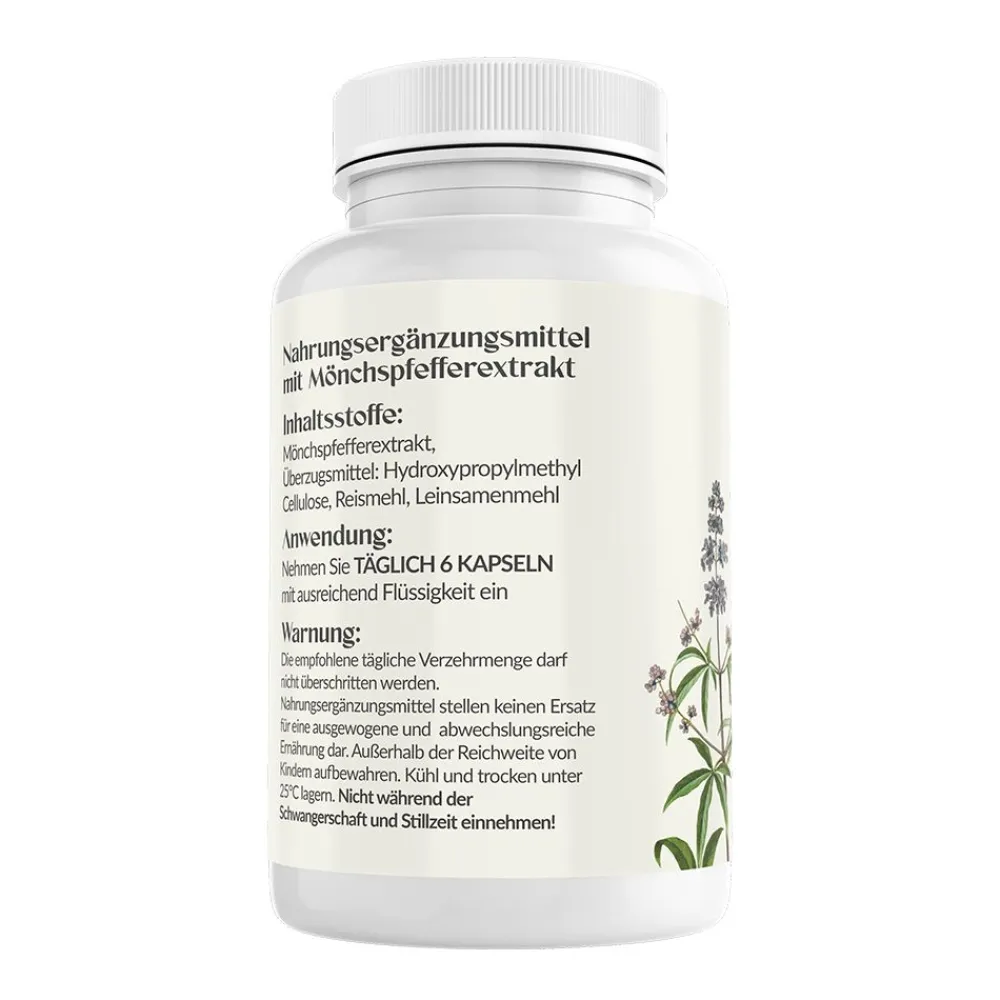 Adema Natural® Mönchspfeffer Kapseln für Frauen | weibliche Balance & Sinnlichkeit| Discount