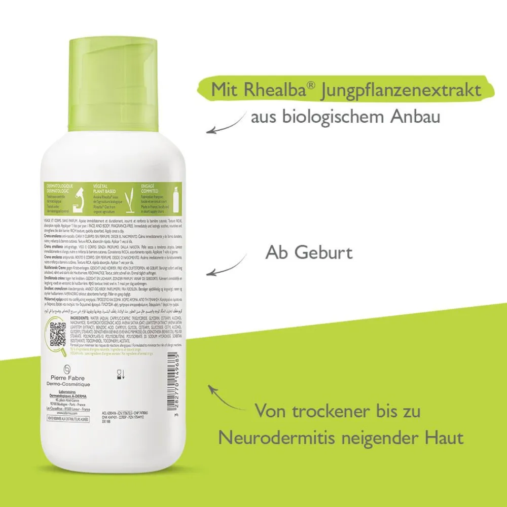 EXOMEGA Control Creme für zu Neurodermitis neigende Haut|A-Derma Hot