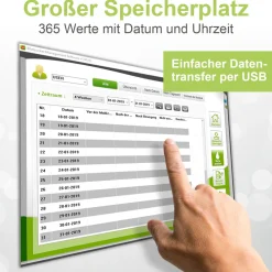 adia Blutzuckermessgerät (mmol/L) + 110 Blutzuckerteststreifen + 110 Lanzetten|diabetikerbedarf Discount