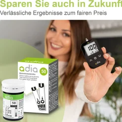 adia Blutzuckerteststreifen, 150 Stück|diabetikerbedarf Best