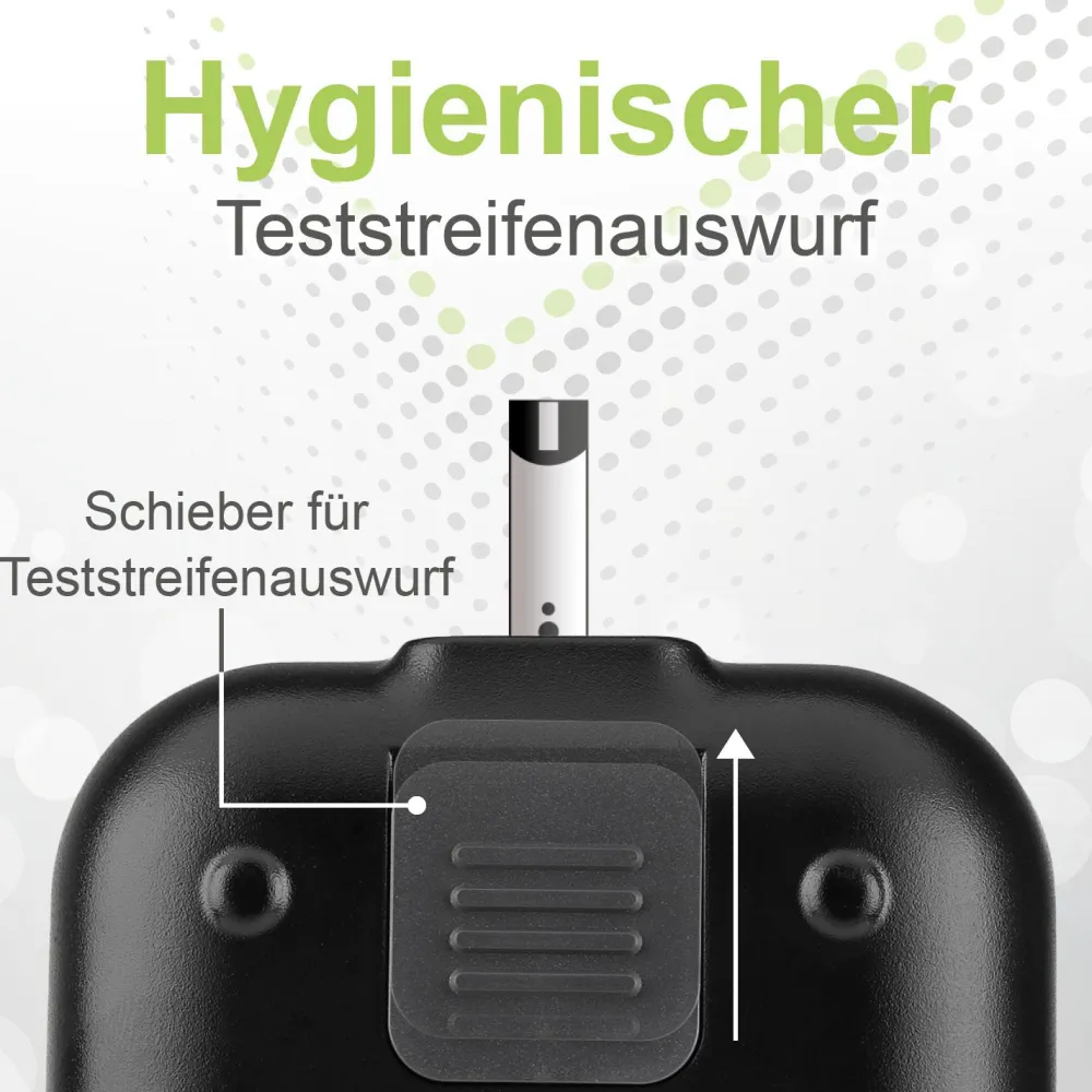 adia Set: Blutzuckermessgerät (mmol/L) + 110 Teststreifen>diabetikerbedarf New