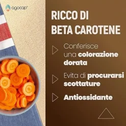 Agocap – Beta-Carotin Bräunungskapseln – Sonnenbräune Komplex mit Lycopin, Kupfer, Selen & Vitaminen><noscript><img width=