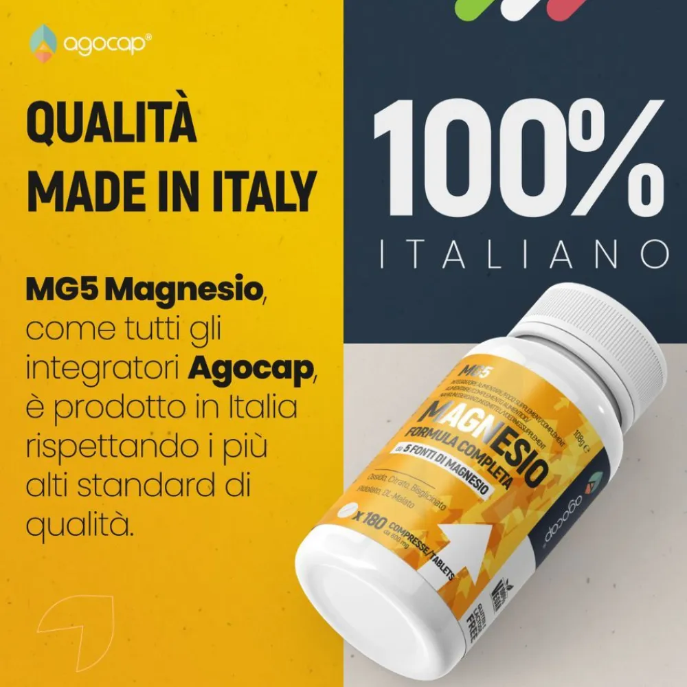 Agocap – Magnesium Komplex aus 5 Quellen – für Muskeln, Energie & Nerven – Nahrungsergänzungsmittel> Hot