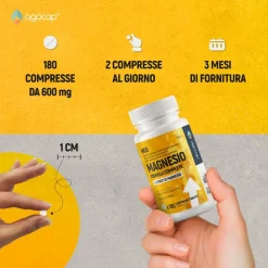 Agocap – Magnesium Komplex aus 5 Quellen – für Muskeln, Energie & Nerven – Nahrungsergänzungsmittel><noscript><img width=