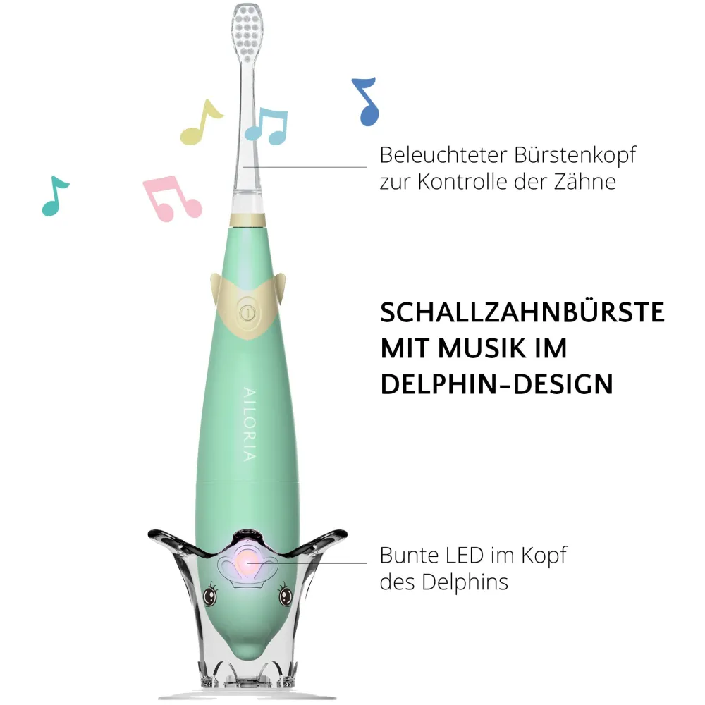 BUBBLE BRUSH Kinder-Schallzahnbürste|AILORIA Hot