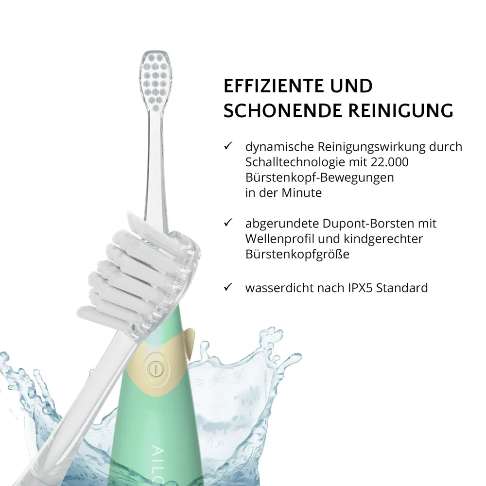 BUBBLE BRUSH Kinder-Schallzahnbürste|AILORIA Hot