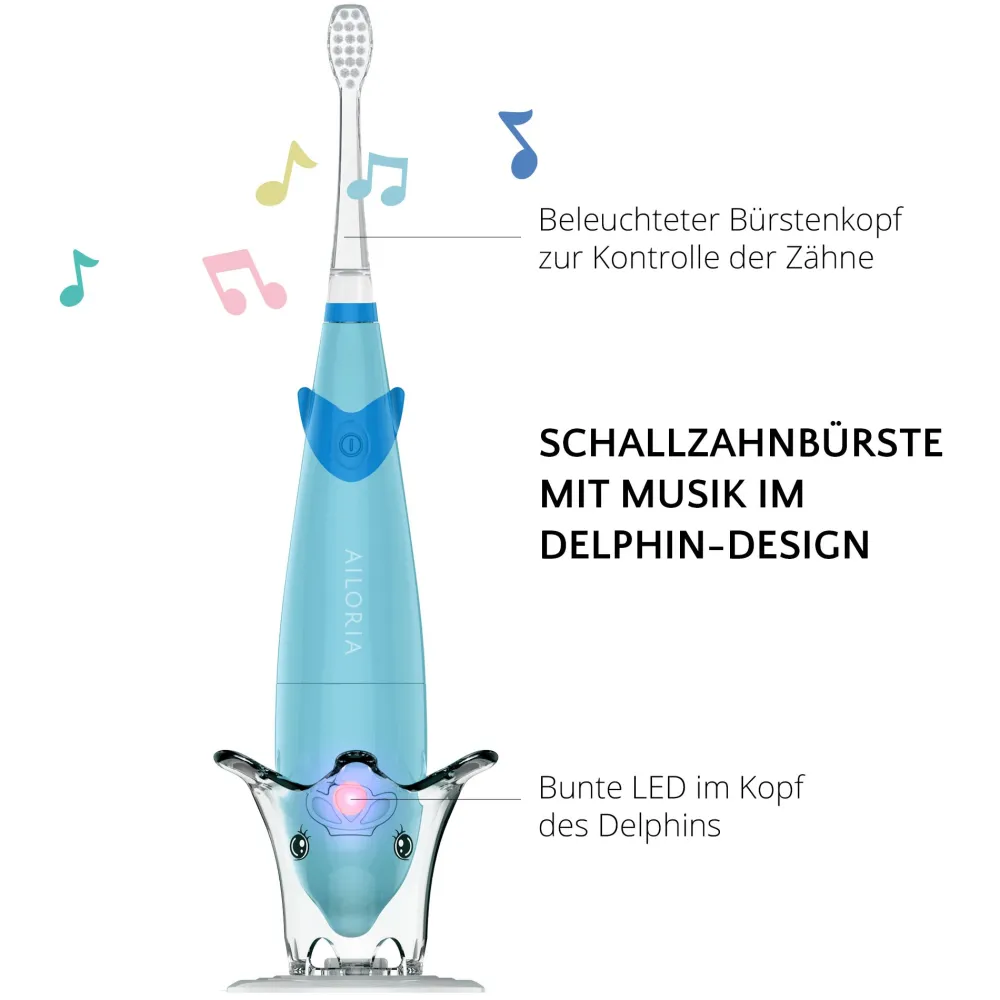 BUBBLE BRUSH Kinder-Schallzahnbürste>AILORIA Discount