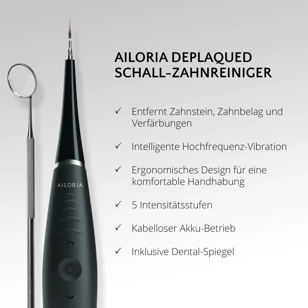 DEPLAQUED Schall-Zahnreiniger|AILORIA Best
