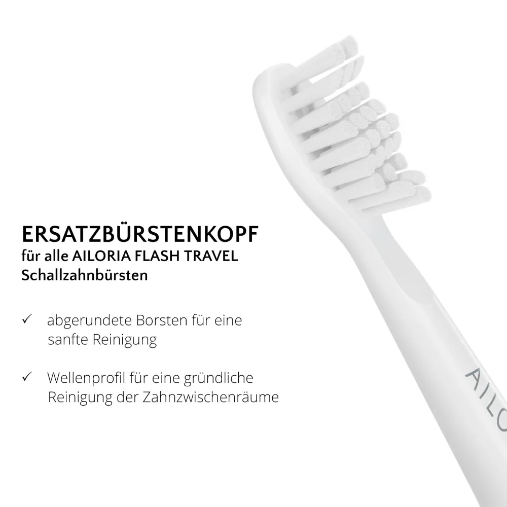 FLASH TRAVEL Ersatzbürstenköpfe 6er Set|AILORIA Outlet