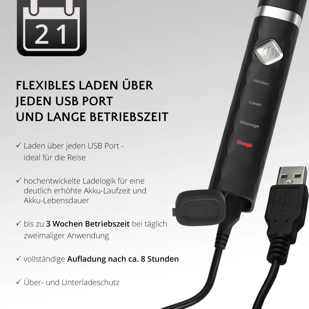 FLASH TRAVEL USB-Schallzahnbürste|AILORIA Sale
