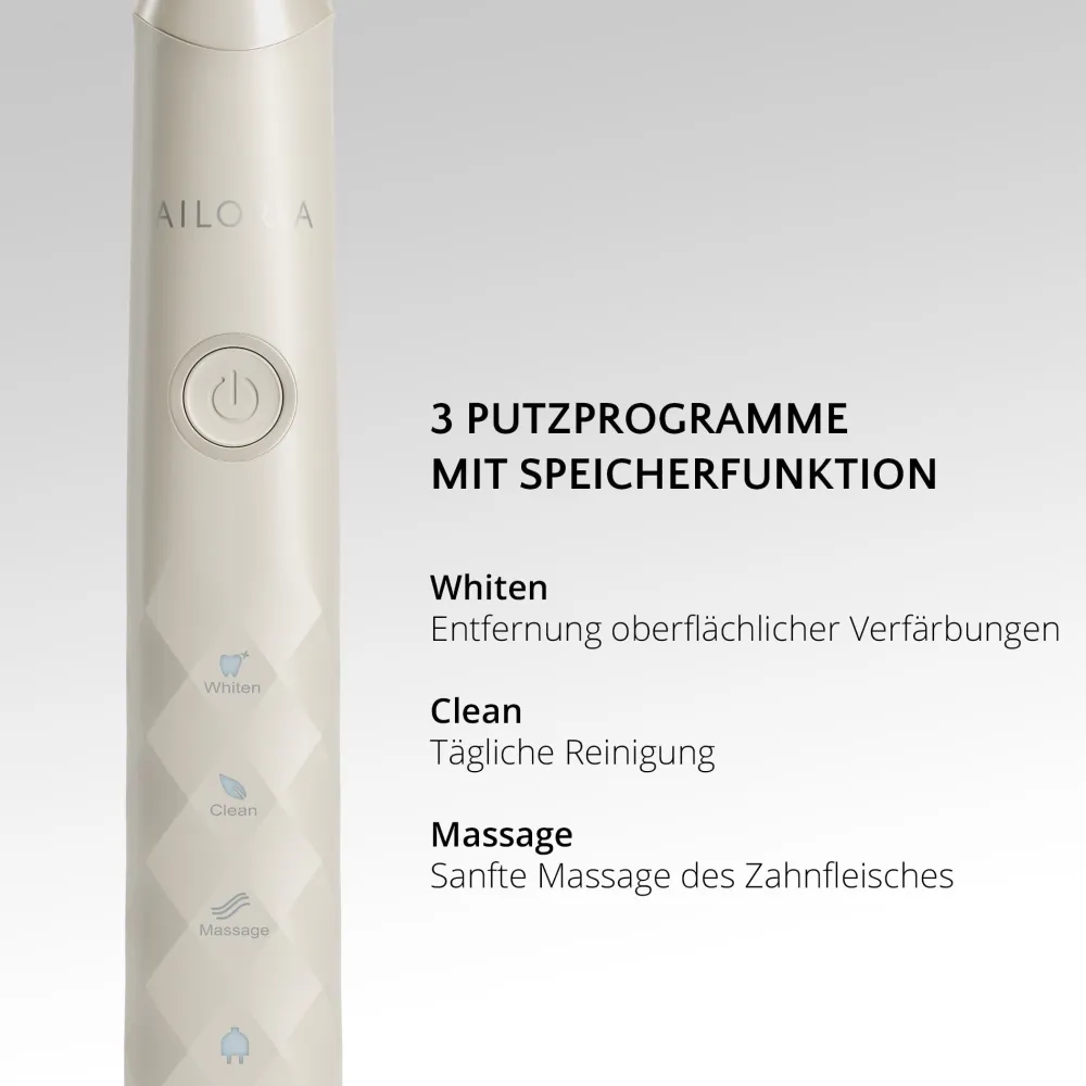 SHINE BRIGHT SET USB-Schallzahnbürste|AILORIA Discount