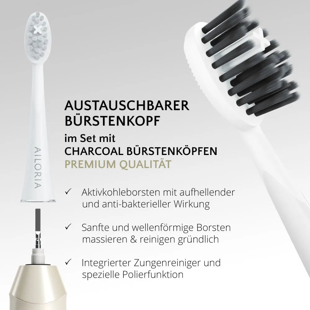 SHINE BRIGHT SET USB-Schallzahnbürste|AILORIA Discount