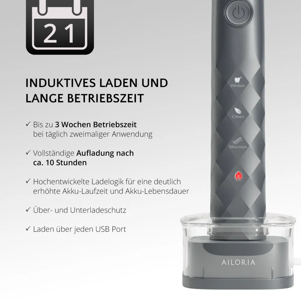 SHINE BRIGHT USB-Schallzahnbürste>AILORIA Outlet