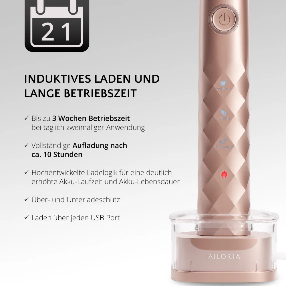 SHINE BRIGHT USB-Schallzahnbürste Limited Edition>AILORIA Outlet