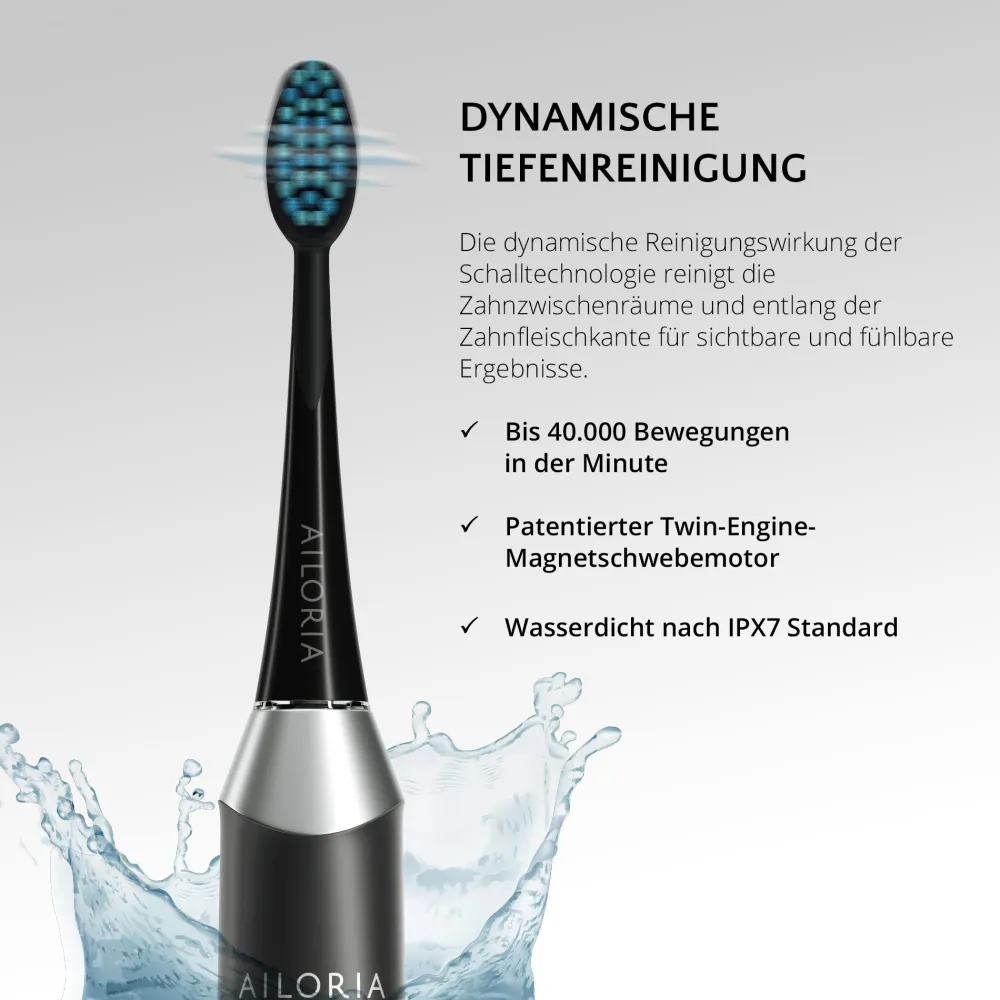 SHINE BRIGHT USB-Schallzahnbürste|AILORIA Discount