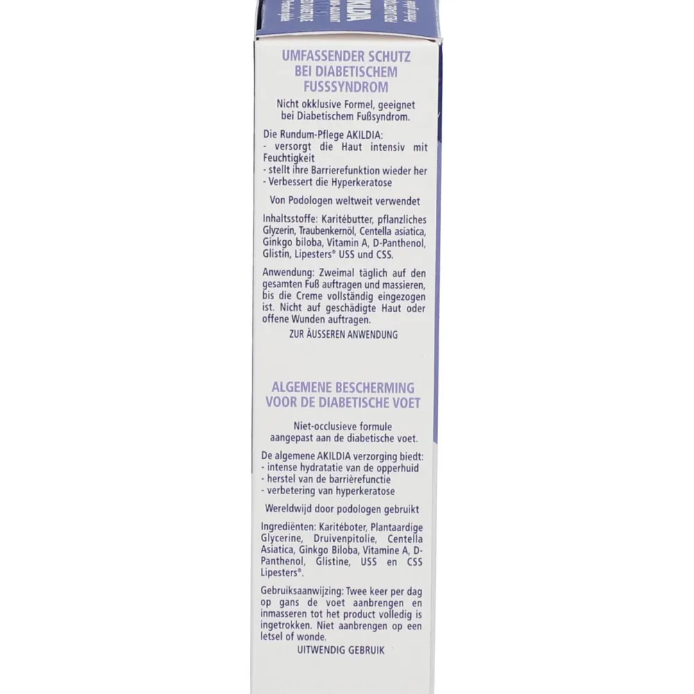 Akildia Fuß Schutzcreme für Diabetiker| Discount
