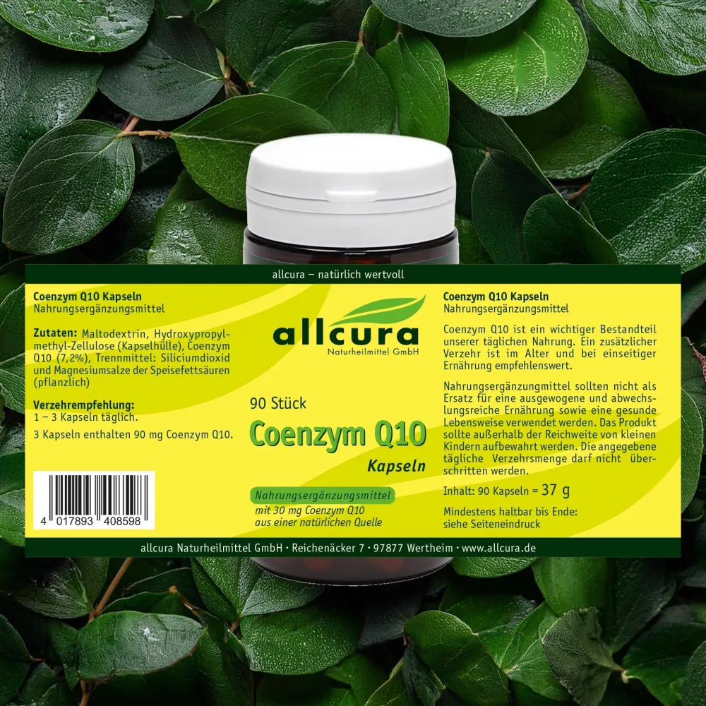 Coenzym Q 10 Kapseln|allcura Sale