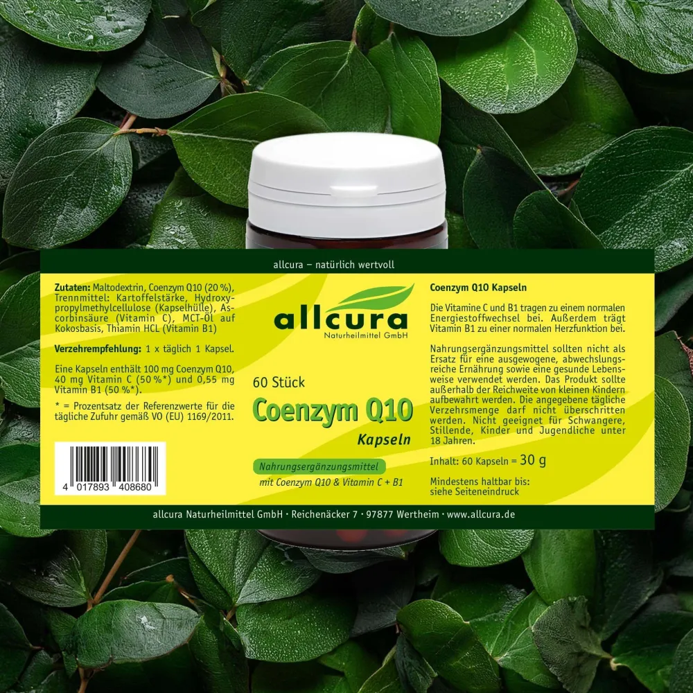Coenzym Q 10 Kapseln|allcura Hot