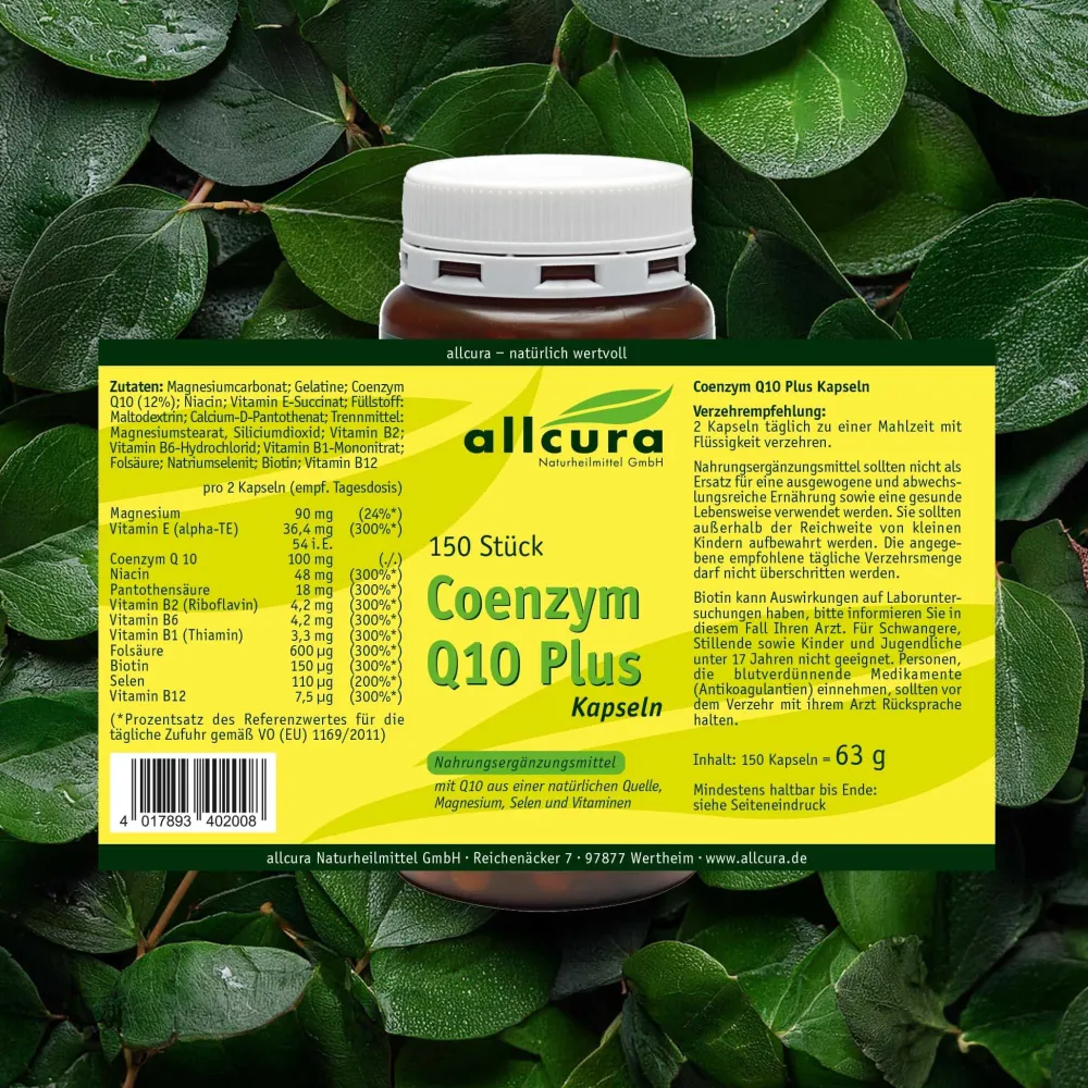 Coenzym Q 10 plus Kapseln|allcura