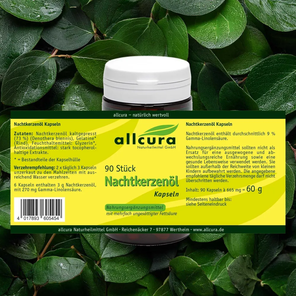 Nachtkerzenöl Kapseln>allcura Online