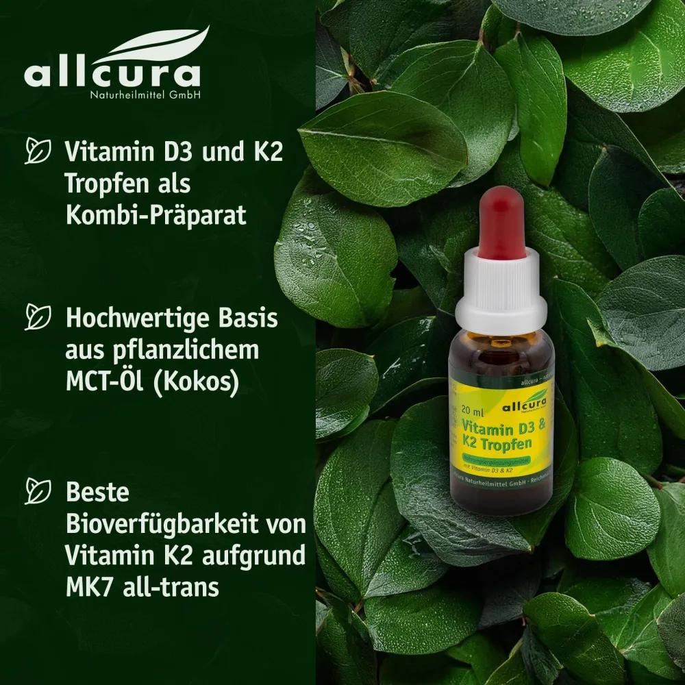 Vitamin D3-K2 Tropfen|allcura Best
