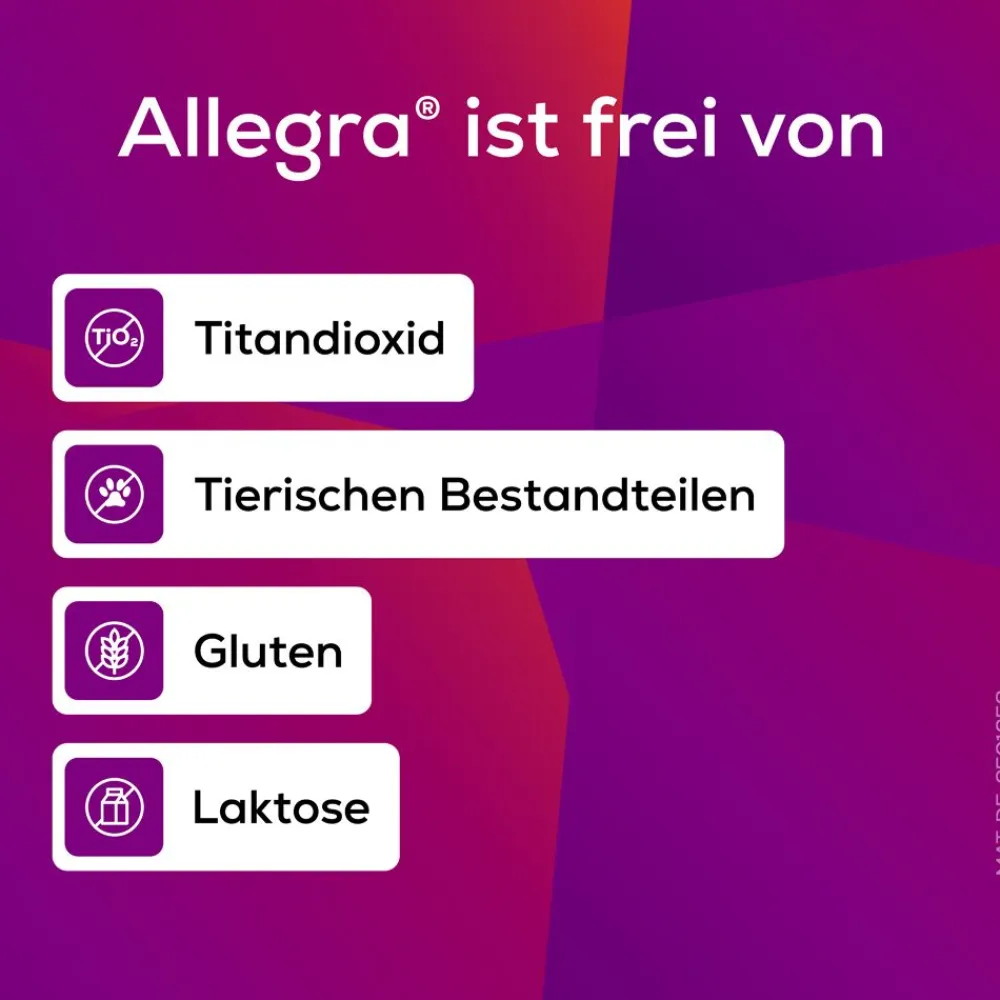 Schmelztabletten bei Heuschnupfen und ganzjährigen Allergien | Praktisch für unterwegs | Schmelzen auf der Zunge - Jetzt 10% mit dem Code nattermann10 sparen*>Allegra