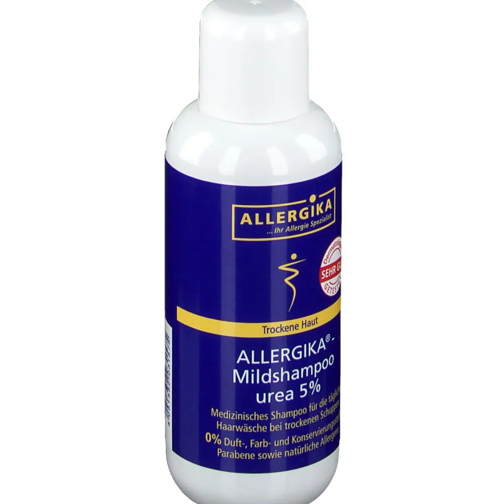 ® Mildshampoo Urea 5% - Kopfhautschonendes, schuppenlösendes Shampoo bei trockener, juckender Kopfhaut|Allergika Clearance