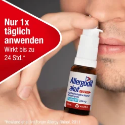 Allergodil® akut FORTE Nasenspray: Azelastin Spray gegen Heuschnupfen & nicht-saisonale allergische Rhinitis, 1,5 mg/1 ml Lösung| Outlet