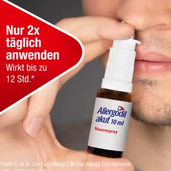 Allergodil® akut Nasenspray: Azelastin Spray gegen Heuschnupfen & nicht-saisonale allergische Rhinitis| Discount