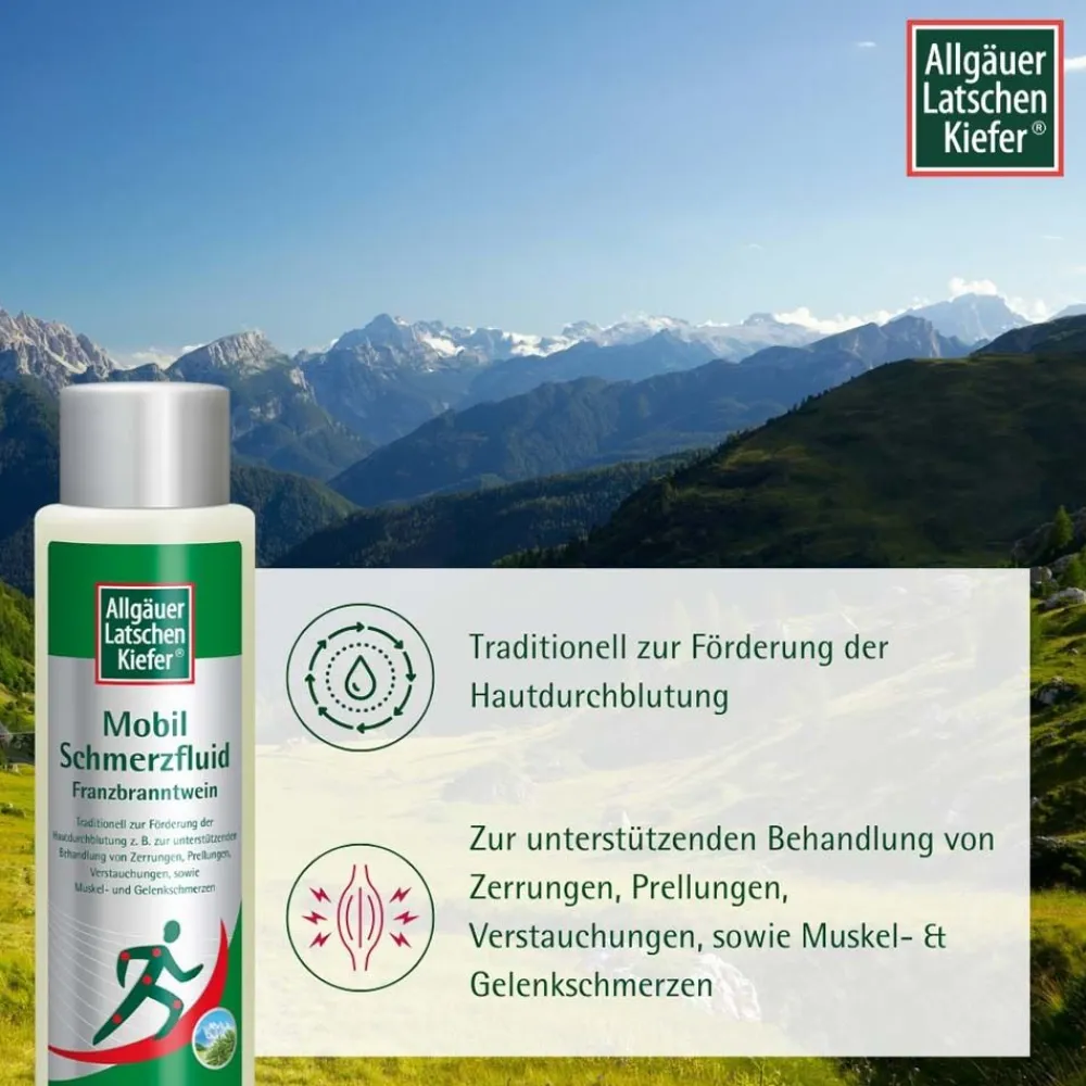 Mobil Schmerzfluid Franzbranntwein>Allgäuer Latschenkiefer Hot