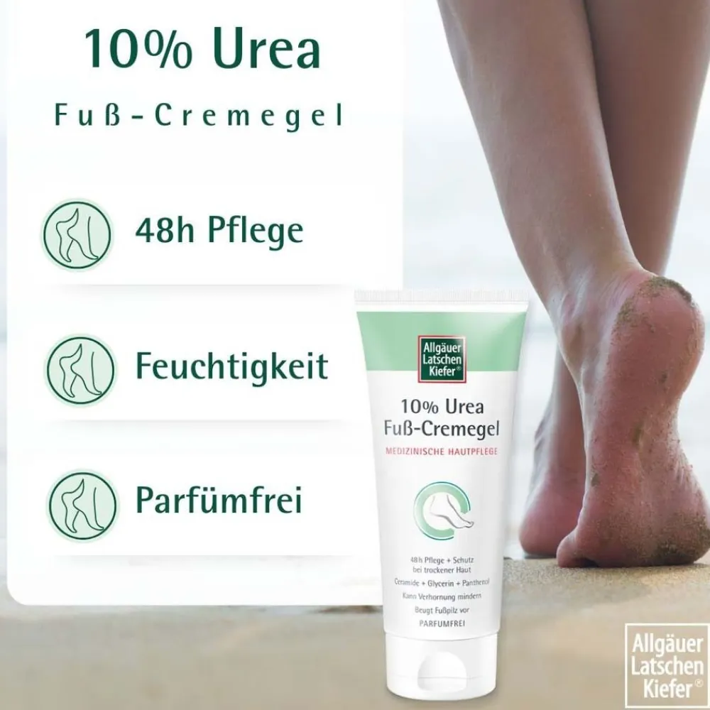 Allgäuer Latschenkiefer 10 % Urea Fuß-Cremegel| Discount