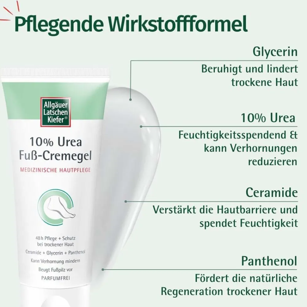 Allgäuer Latschenkiefer 10 % Urea Fuß-Cremegel| Discount