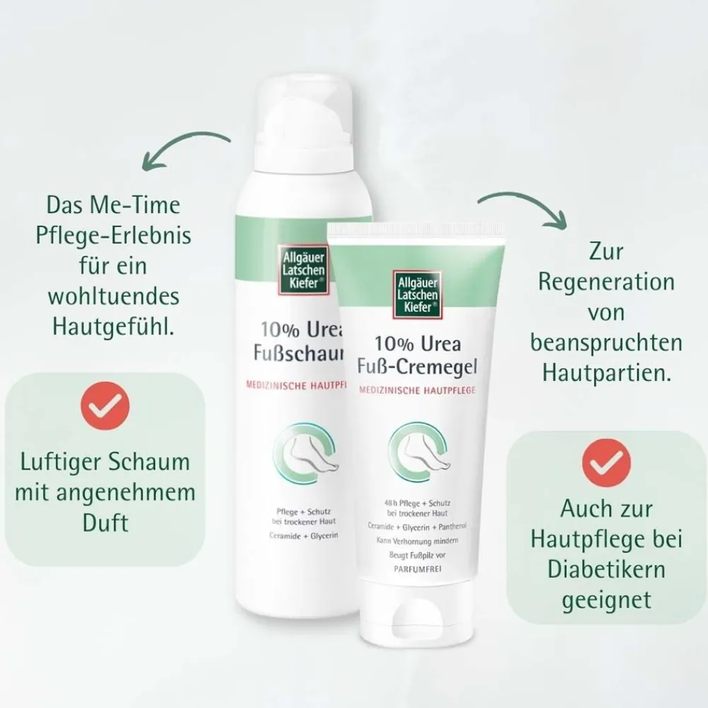 Allgäuer Latschenkiefer 10 % Urea Fuß-Cremegel| Discount