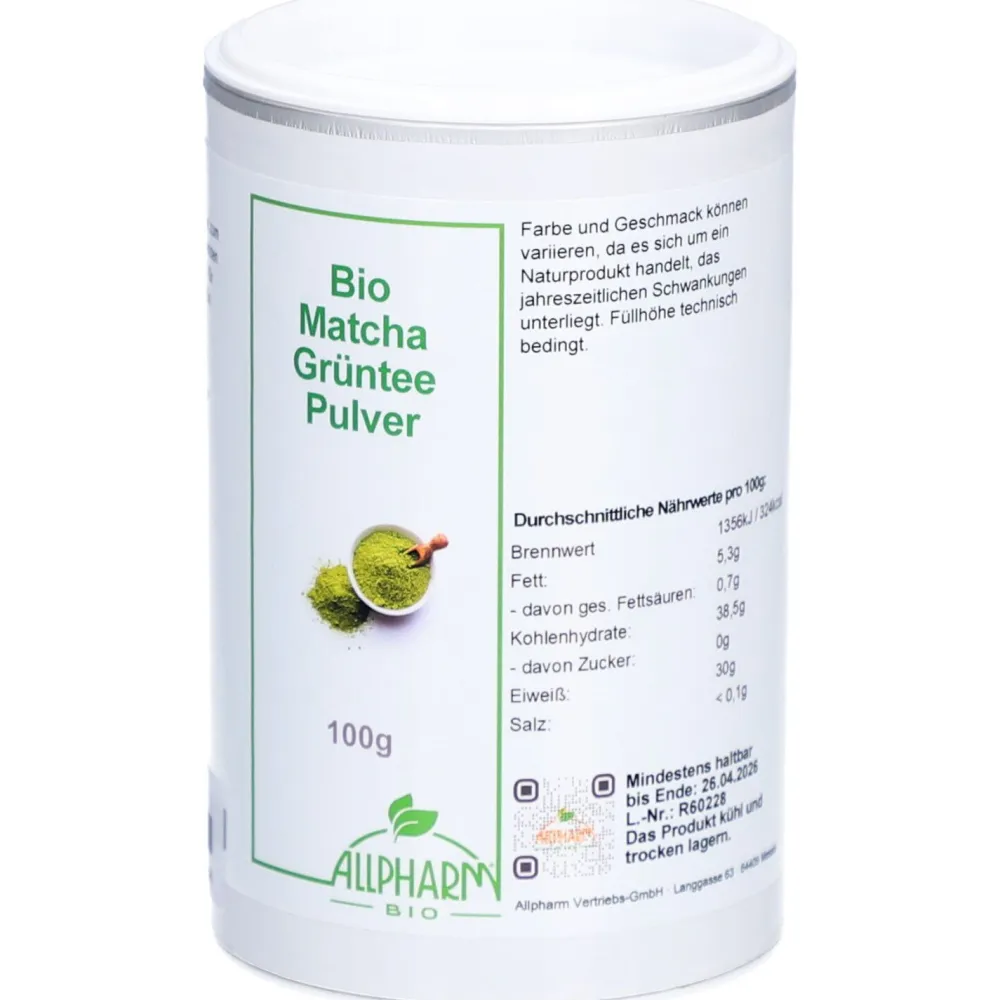 Allpharm Bio Matcha Grüntee Pulver> Best