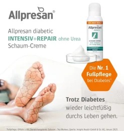 diabetic INTENSIV + REPAIR Schaum-Creme ohne Urea|Allpresan Clearance