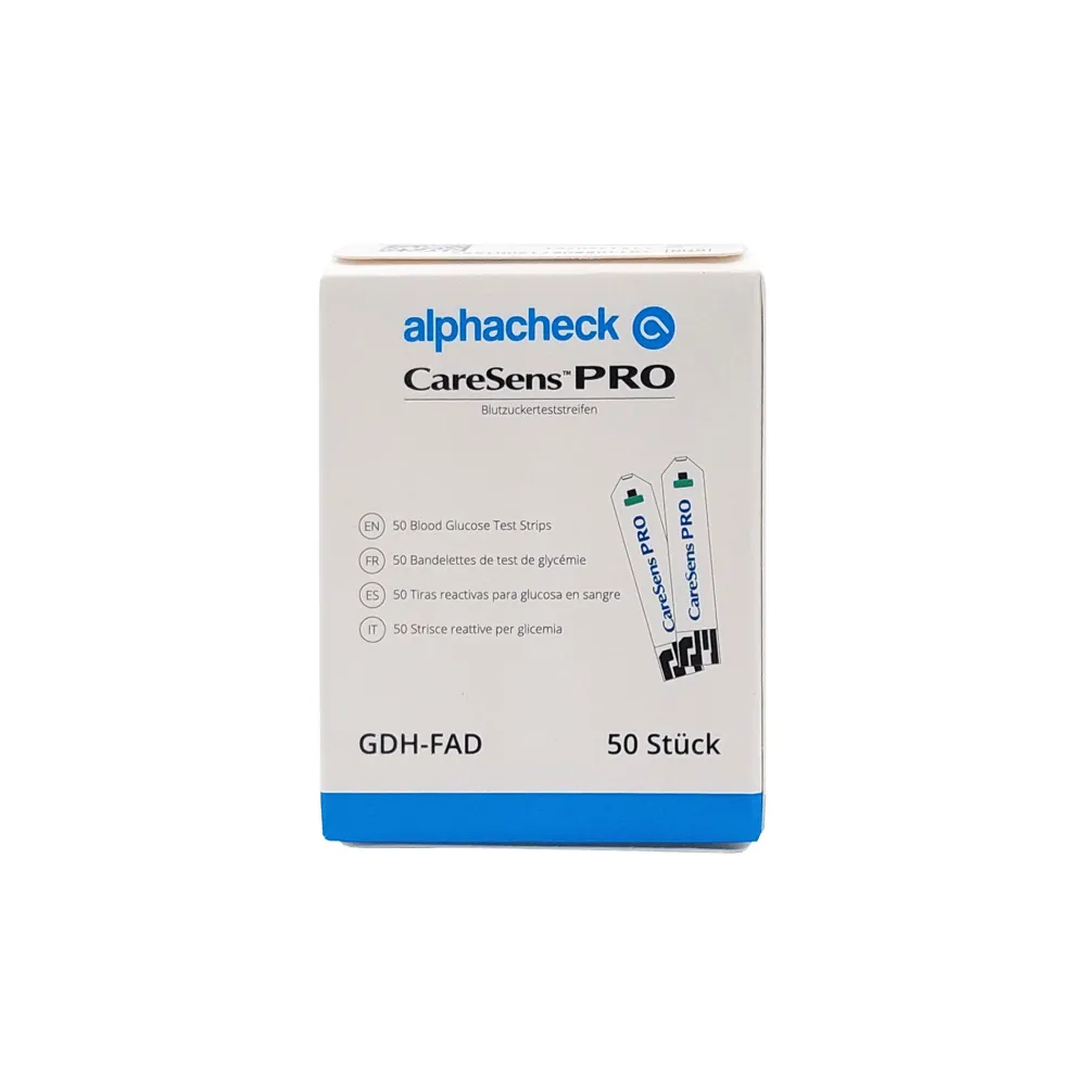 alphacheck CareSens PRO Blutzuckerteststreifen (50 Stk.)> New