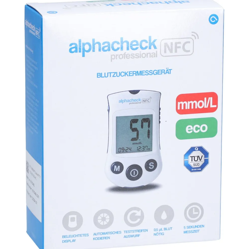 ALPHACHECK® professional Blutzuckermessgerät mmol/l eco> Outlet