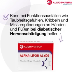 Alpha-Lipon AL 600 für Missempfindungen bei diabetischer Nervenbeschädigung>Aliud Clearance
